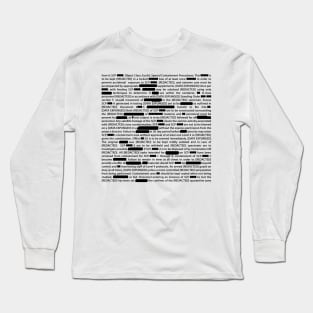 SCP Redacted Document v2 Long Sleeve T-Shirt